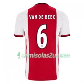 Camisolas de Futebol AFC Ajax Donny van de Beek 21 Equipamento Principal 2019/20 Manga Curta